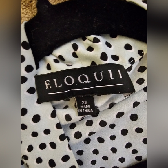 Eloquii Plus Size Polka Dot Shirt - Picture 3 of 4